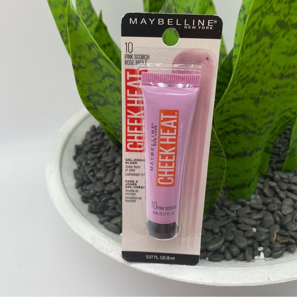 Maybelline Cheek Heat Gel-Cream Blush Makeup, Lightweight in Pink Scorch 10 NEW